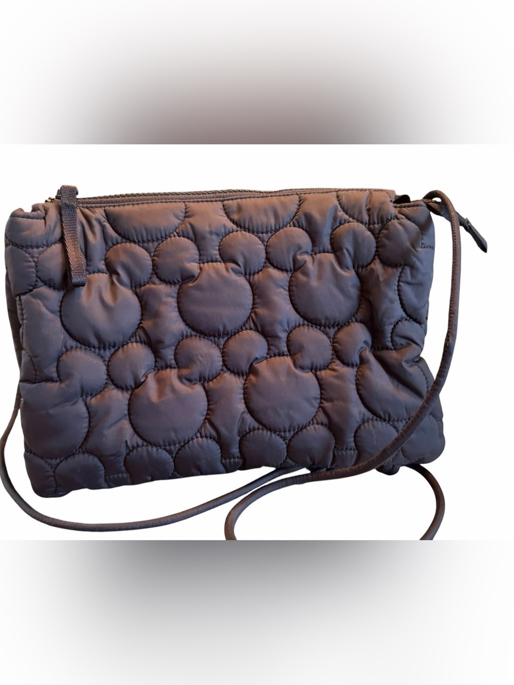 Disney Vera Bradley Mickey Mouse Foxbury
Quilted Nylon Crossbody Bag Purse EC